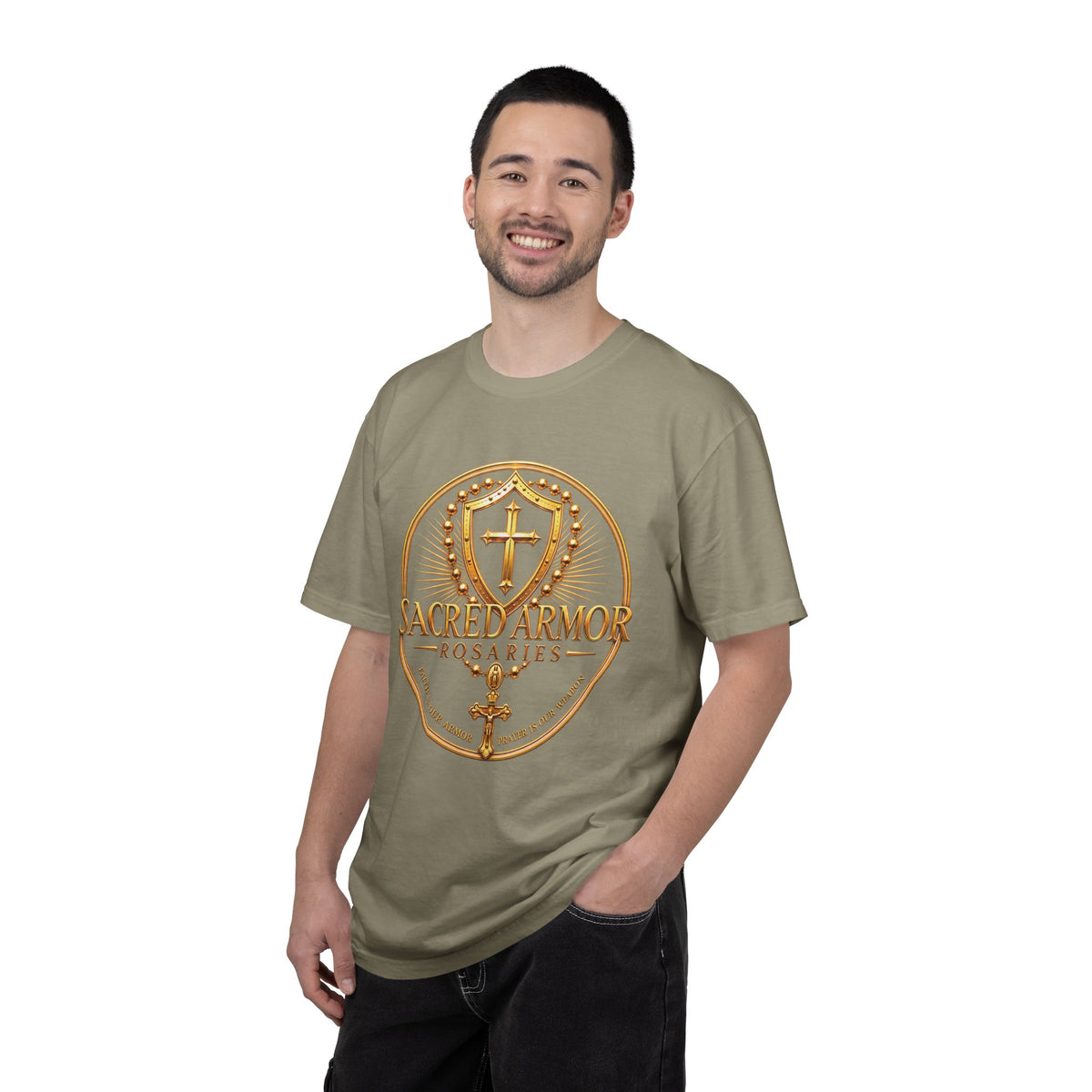 Sacred Armor Gold Catholic Comfort Colors® Tee