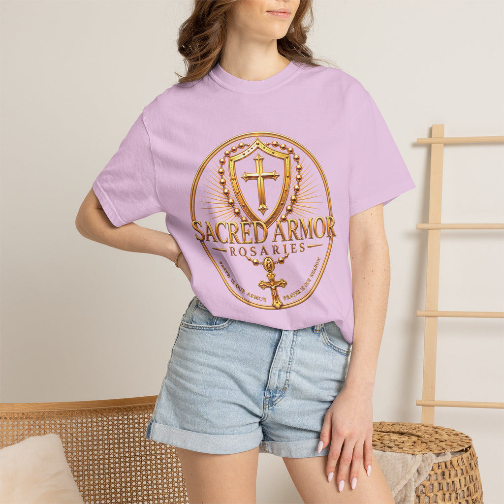 Sacred Armor Gold Catholic Comfort Colors® Tee