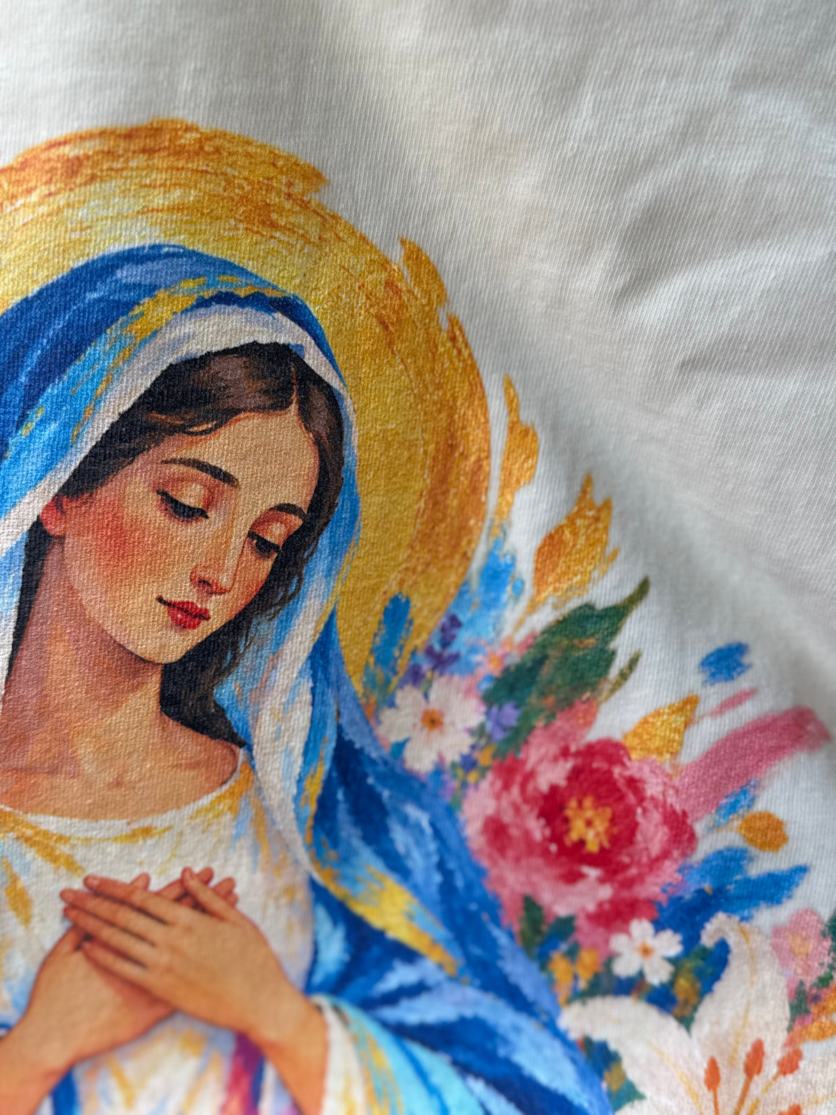 Our Lady Floral Comfort Colors® Tee
