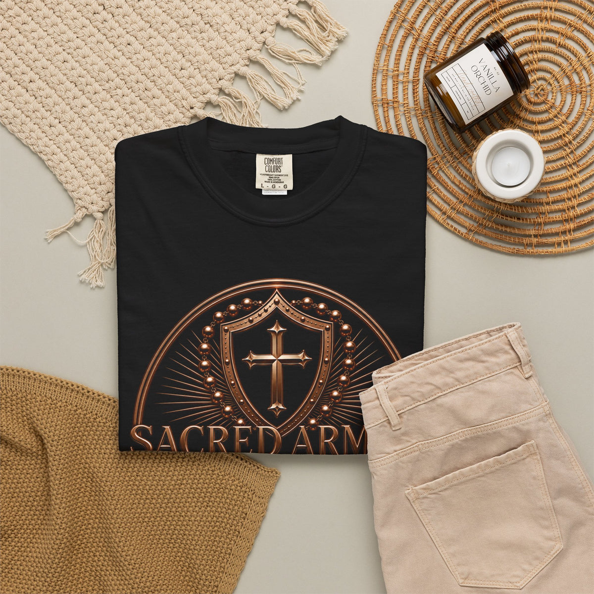 Sacred Armor Rosaries Comfort Colors® Catholic Tee