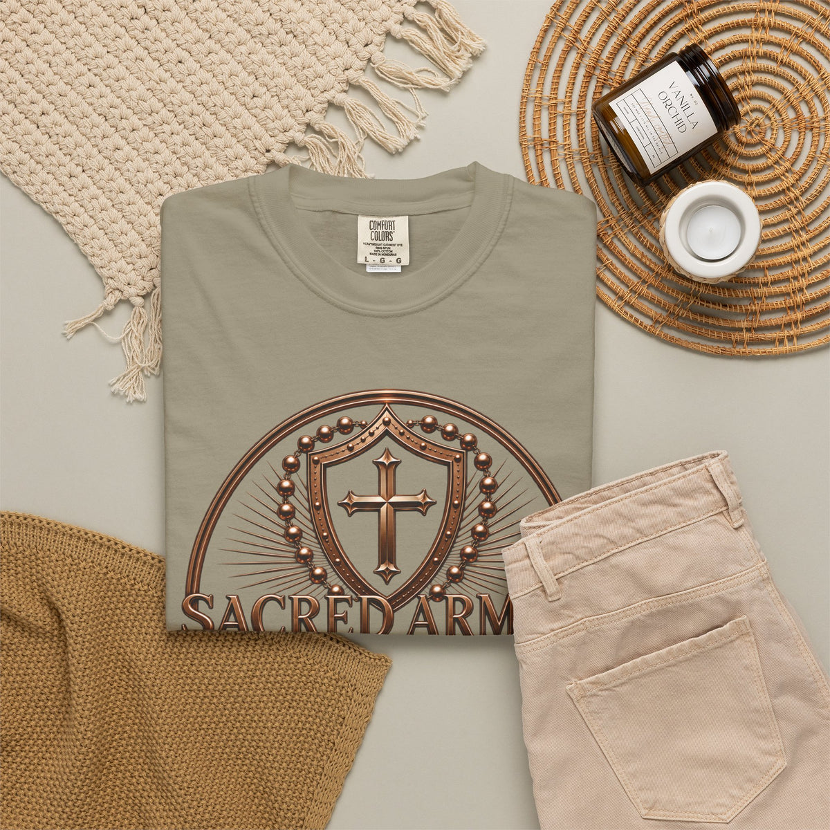 Sacred Armor Rosaries Comfort Colors® Catholic Tee