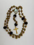 Gold and Black Miraculous Medal Rosary