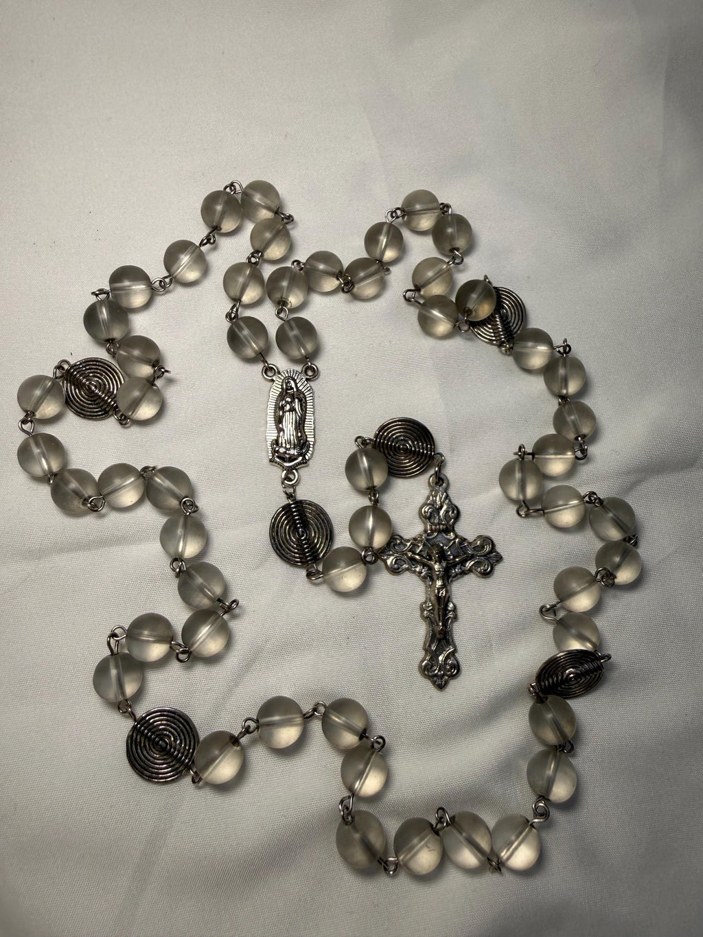 Glass Our Lady of Guadalupe Rosary