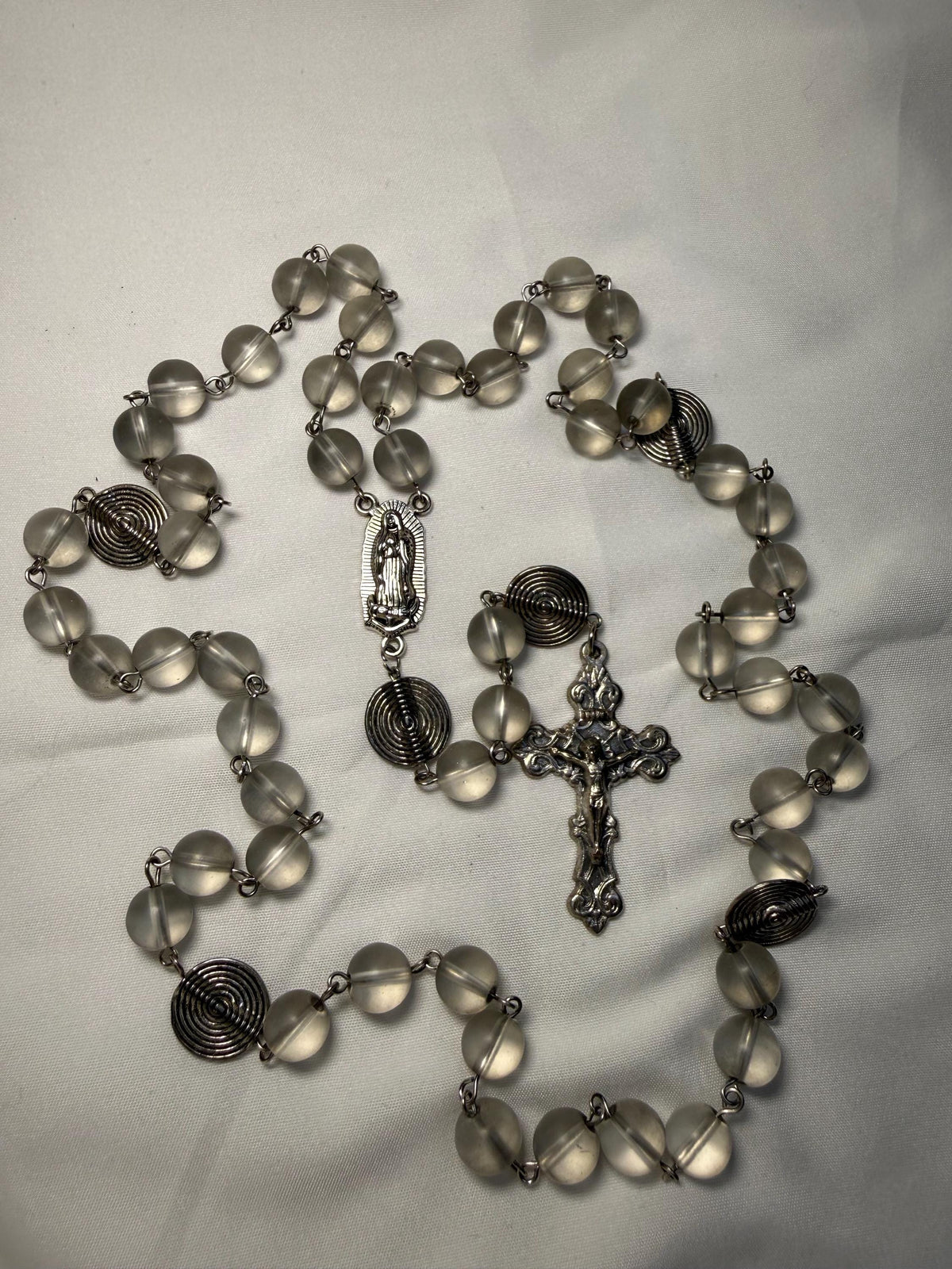 Glass Our Lady of Guadalupe Rosary
