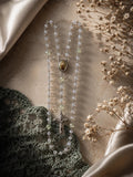 Sage Crystal Marian Rosary detail view