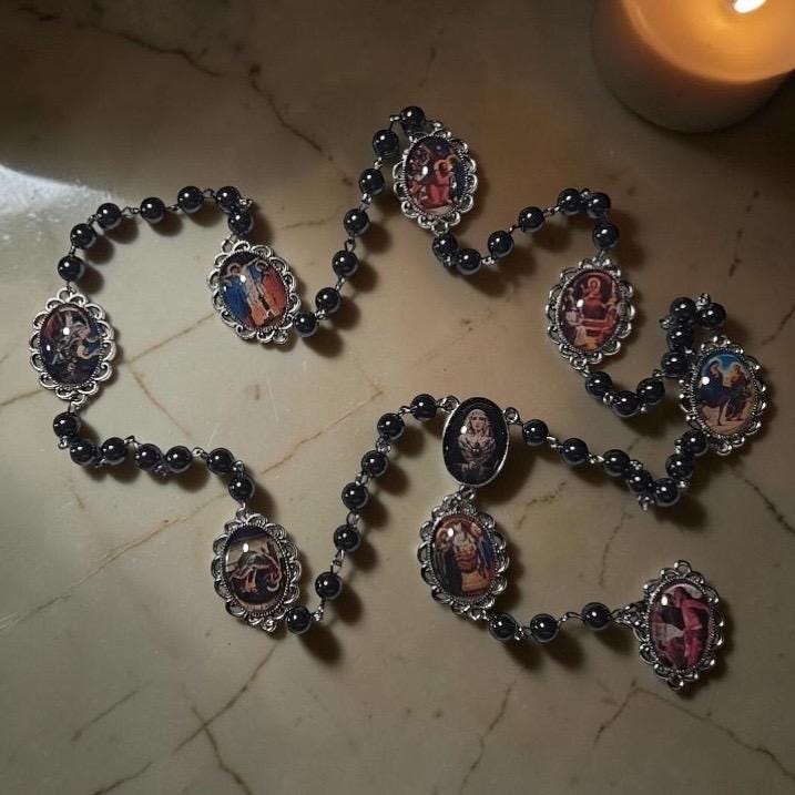 Our Lady of Sorrows Seven Sorrows Chaplet meditation beads
