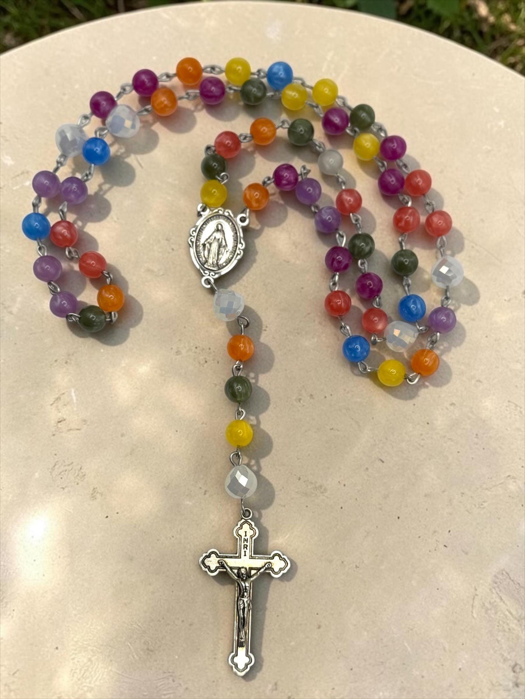Sunlight color-changing Rosary alternate view
