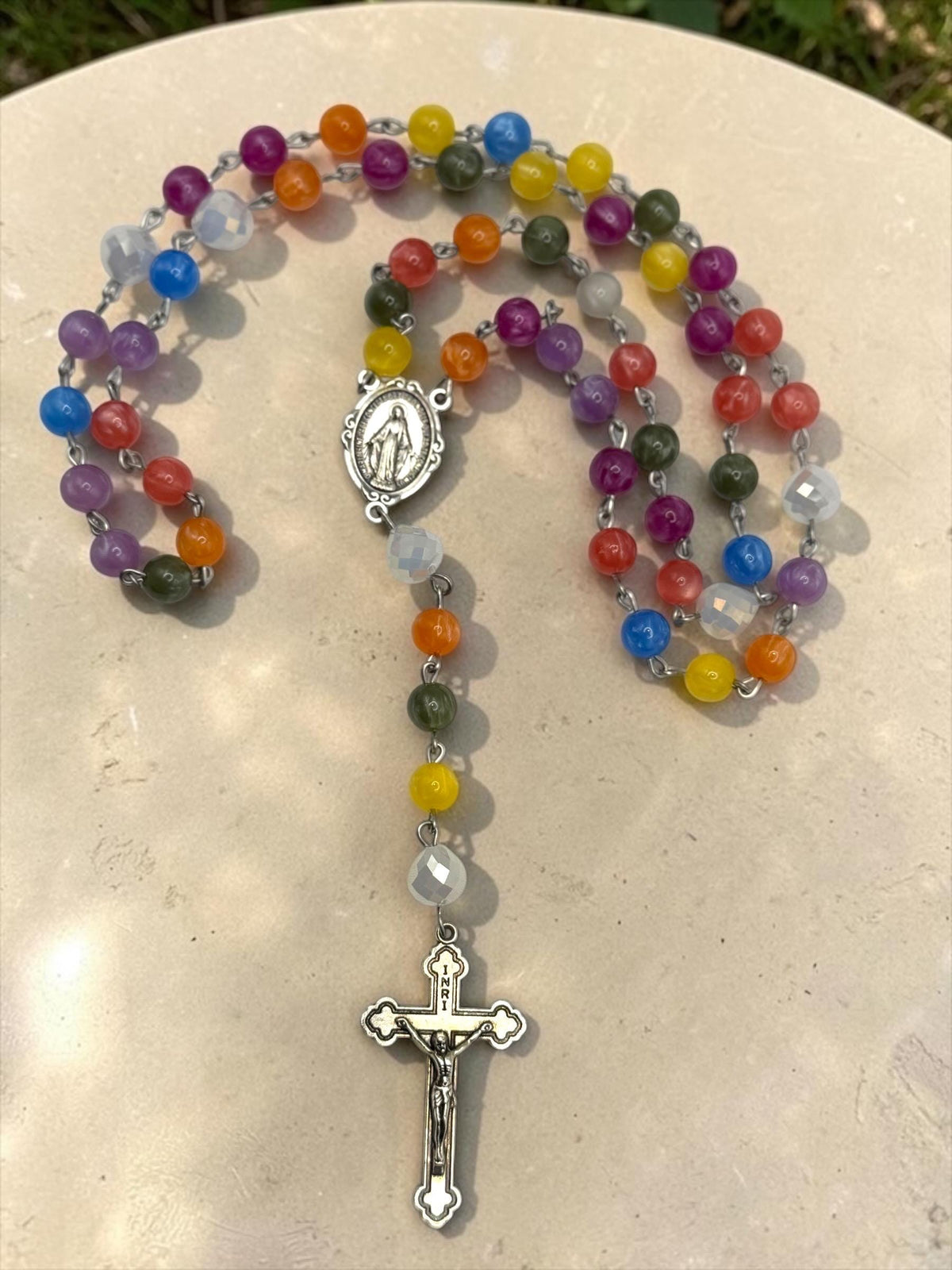 Sunlight color-changing Rosary alternate view