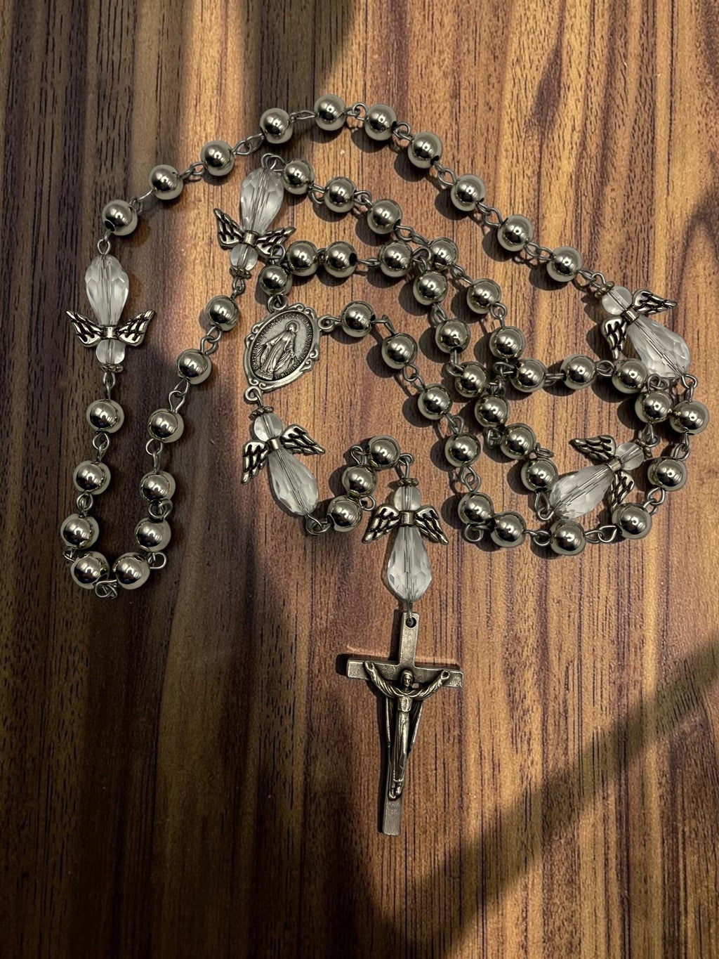 Guardian Angel Rosary devotional detail
