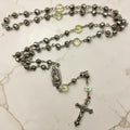 Pale Sage Crystal Our Lady of Guadalupe Rosary
