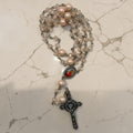 Seven Sorrows of Mary Chaplet with Immaculate Heart centerpiece