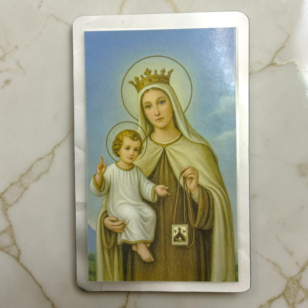 Our Lady of Mount Carmel Scapular Gift Set contents