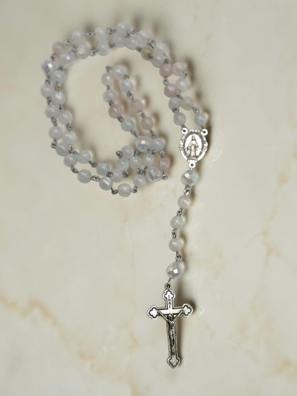 UV color-changing Catholic Rosary prayer beads
