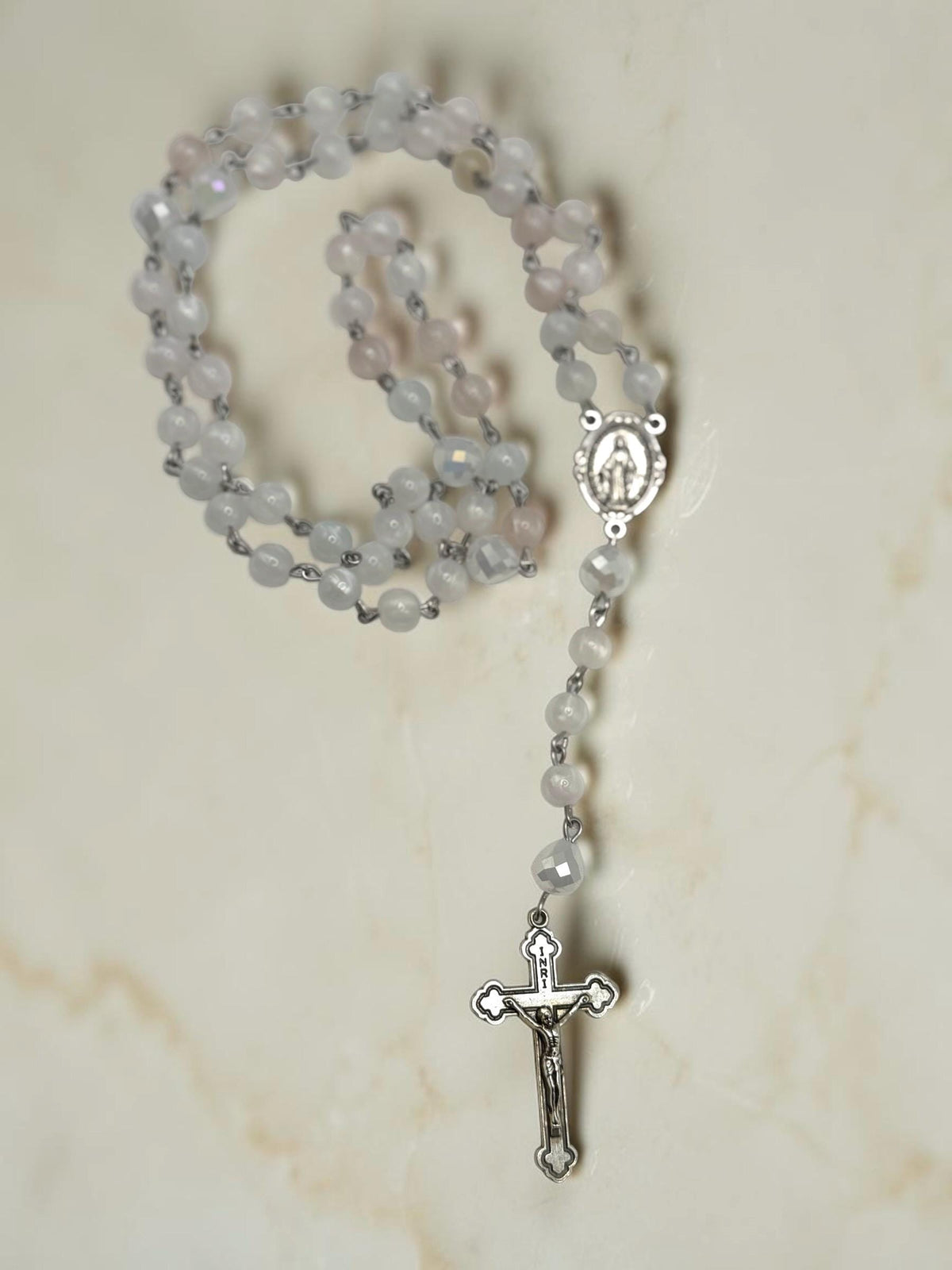 UV color-changing Catholic Rosary prayer beads