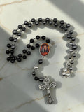Holy Face of Jesus Black Hematite Rosary