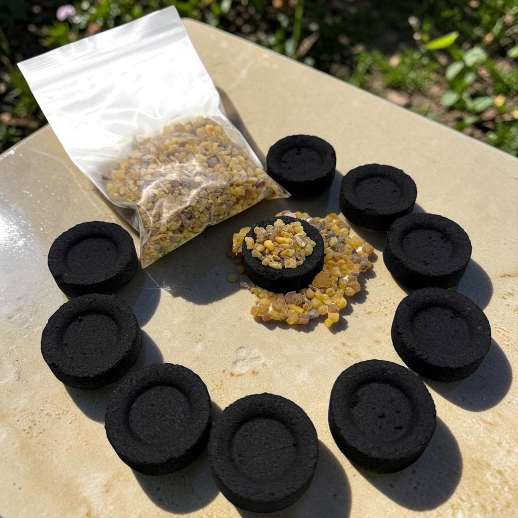 Frankincense resin incense kit for Catholic prayer