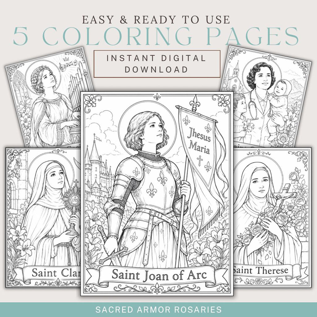 Catholic Saints coloring page printable detail