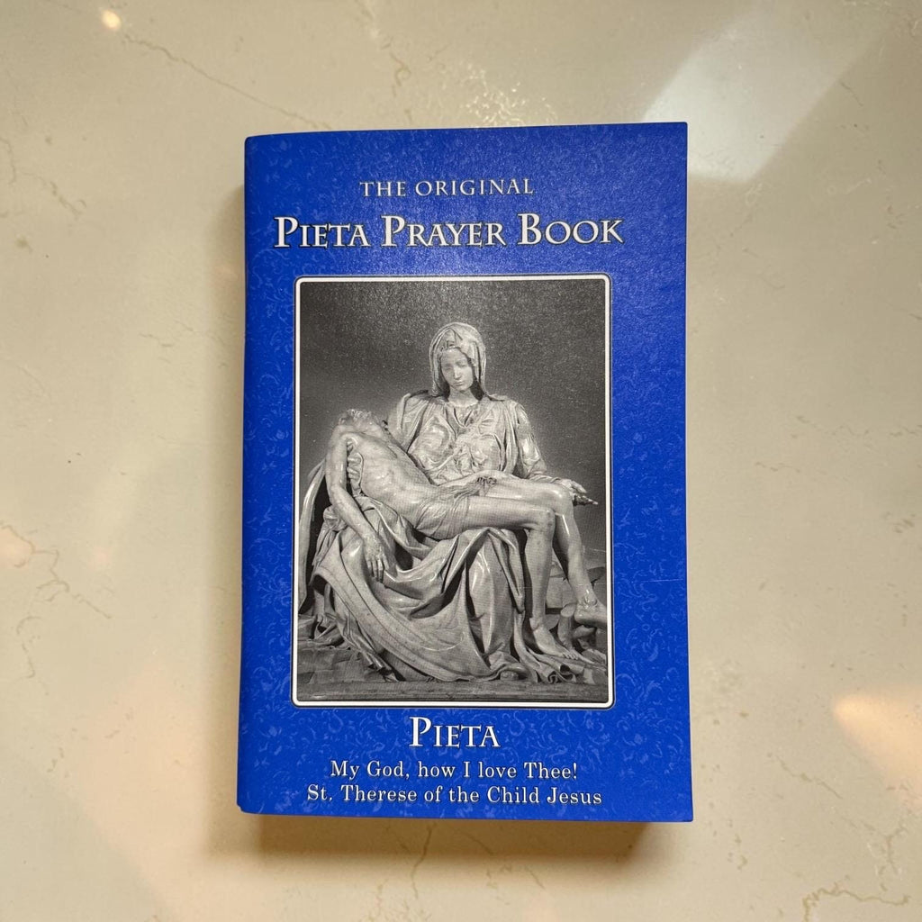 Blue Pieta Prayer Book Catholic devotional prayer book cover