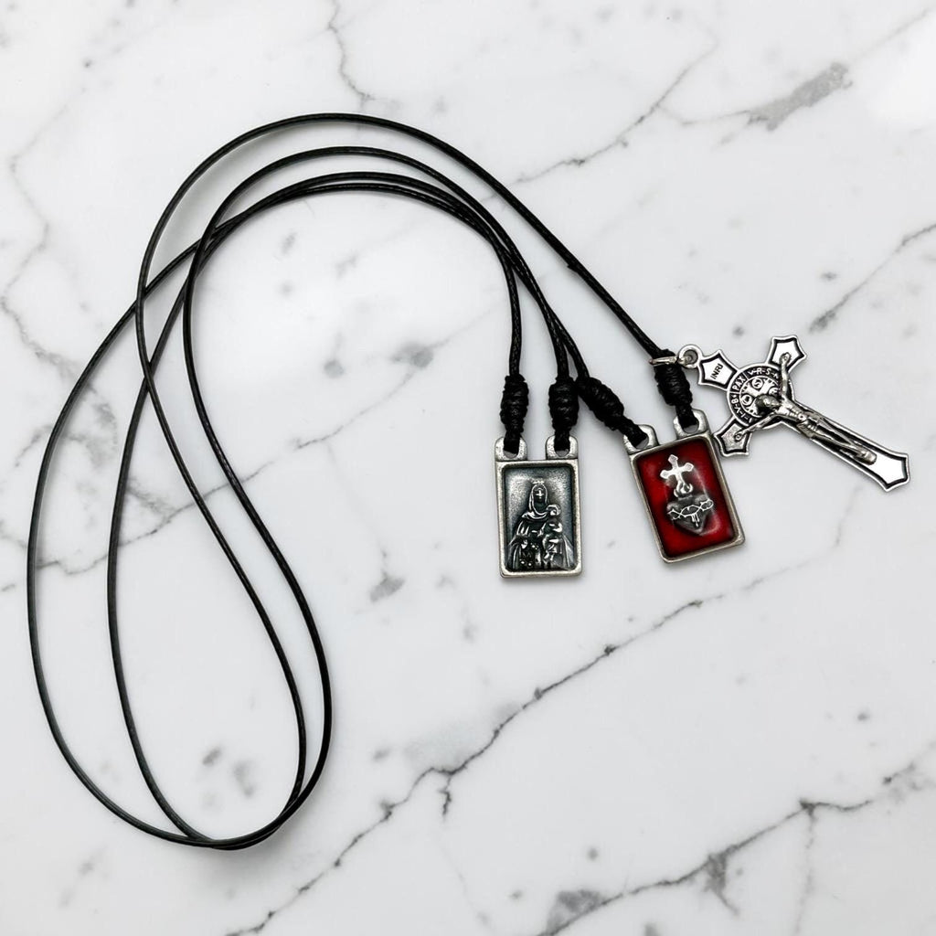 Mount Carmel Scapular Necklace alternate view