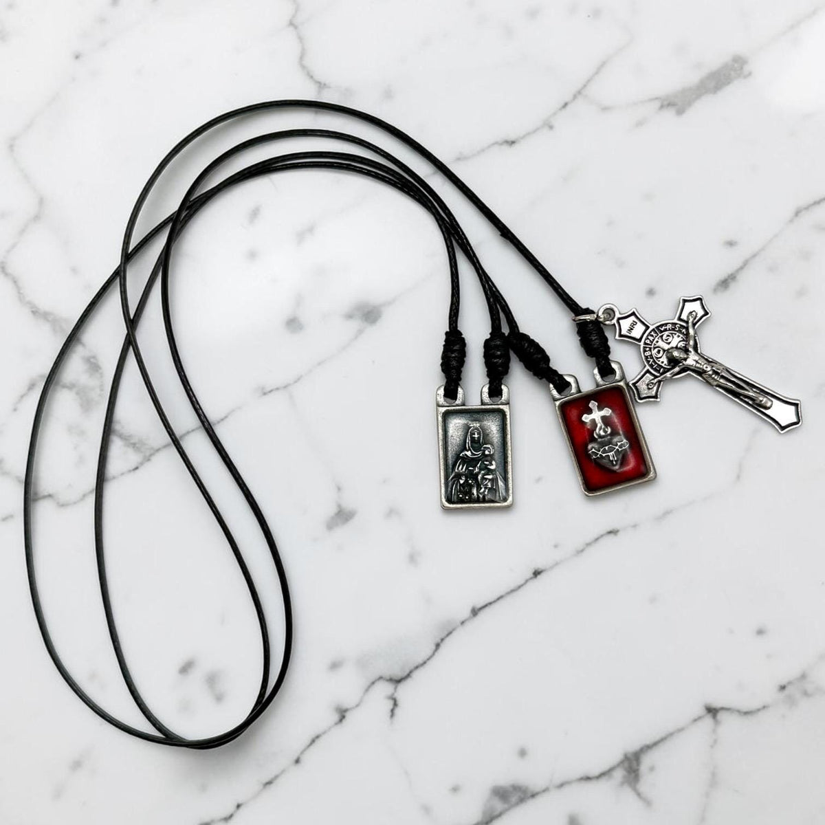 Mount Carmel Scapular Necklace alternate view