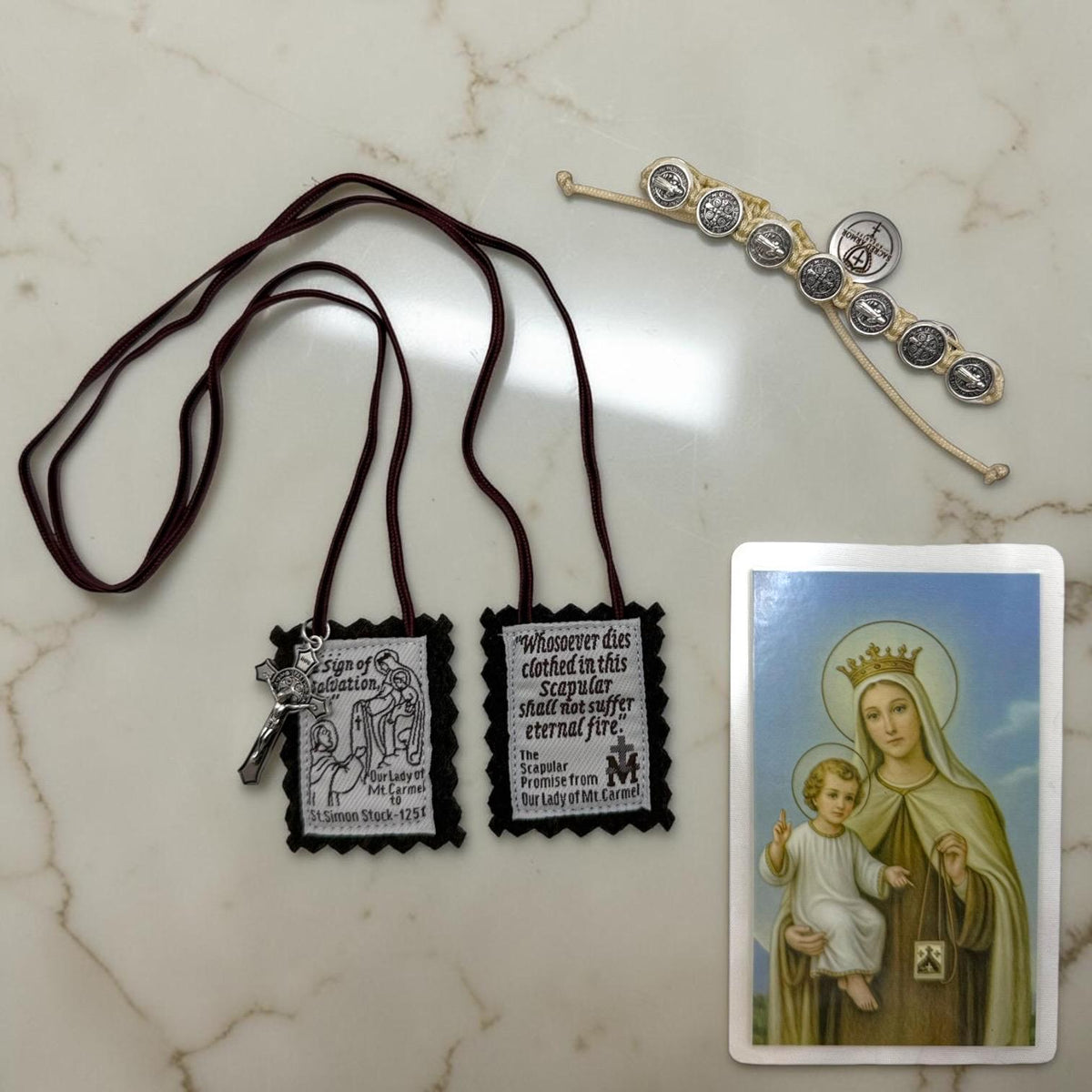 Mount Carmel Scapular Gift Set alternate view