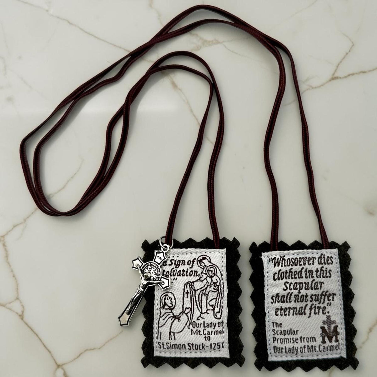 Our Lady of Mount Carmel brown scapular