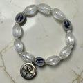 Crystal Miraculous Medal Catholic bracelet