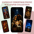 Catholic Christmas phone wallpaper bundle with Nativity and Holy Family preview
