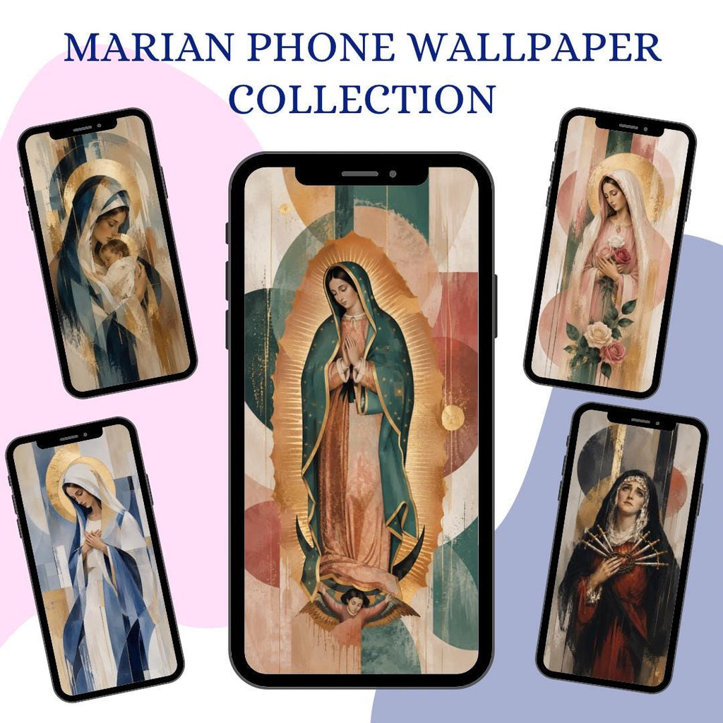 Marian wallpaper bundle digital preview