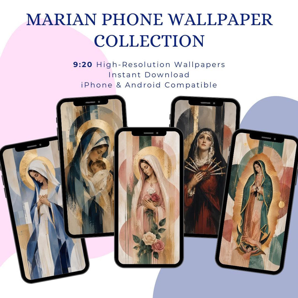 Our Lady of Guadalupe phone wallpaper digital preview