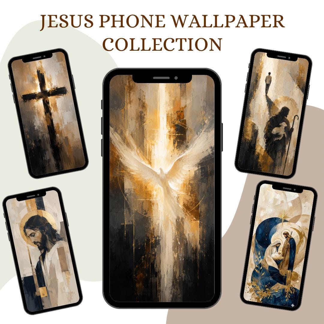 Holy Spirit Catholic phone wallpaper digital preview