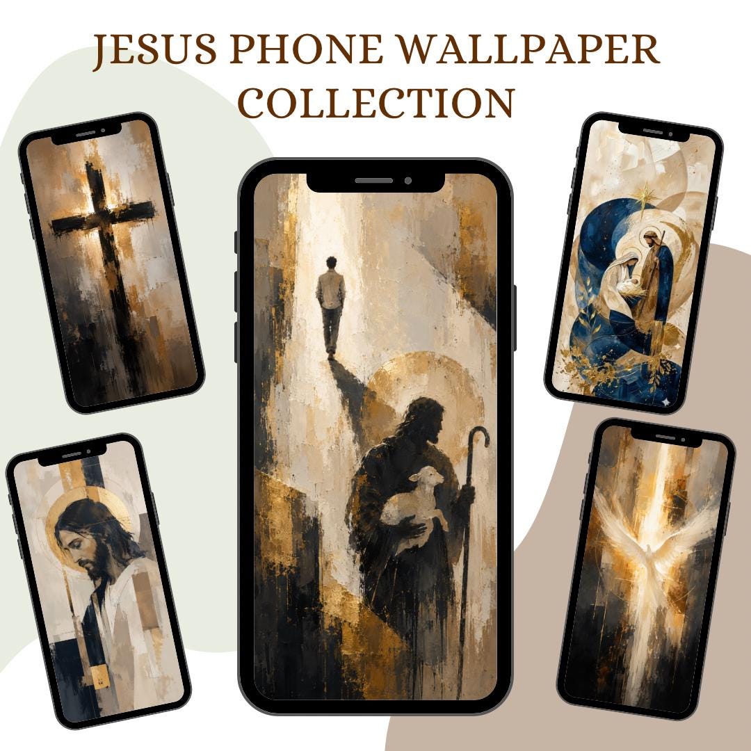 Catholic faith phone wallpaper digital preview
