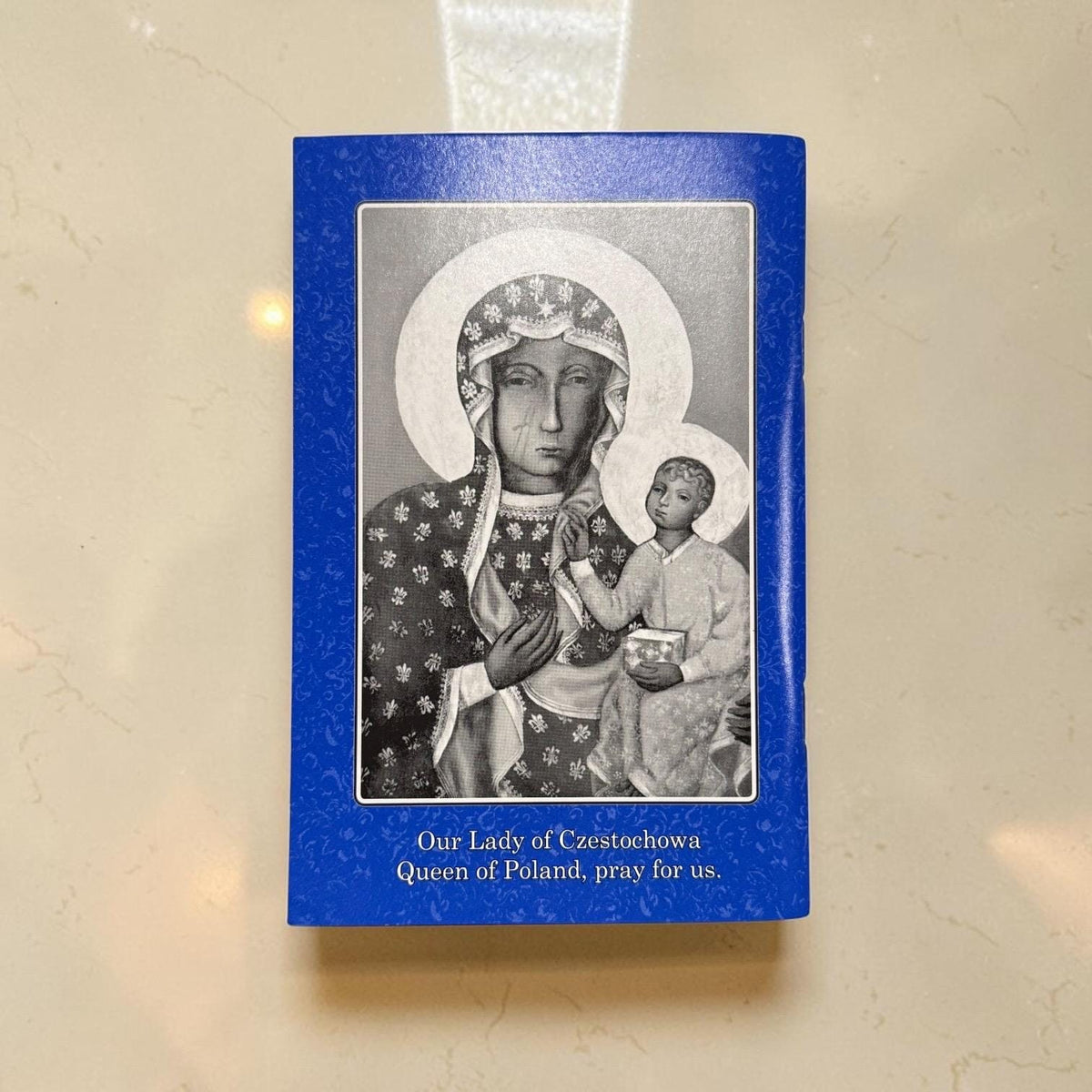 Blue Pieta Prayer Book compact Catholic devotional