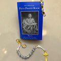 Blue Porcelain and Gold St. Benedict Gift Set with Pieta Prayer Book