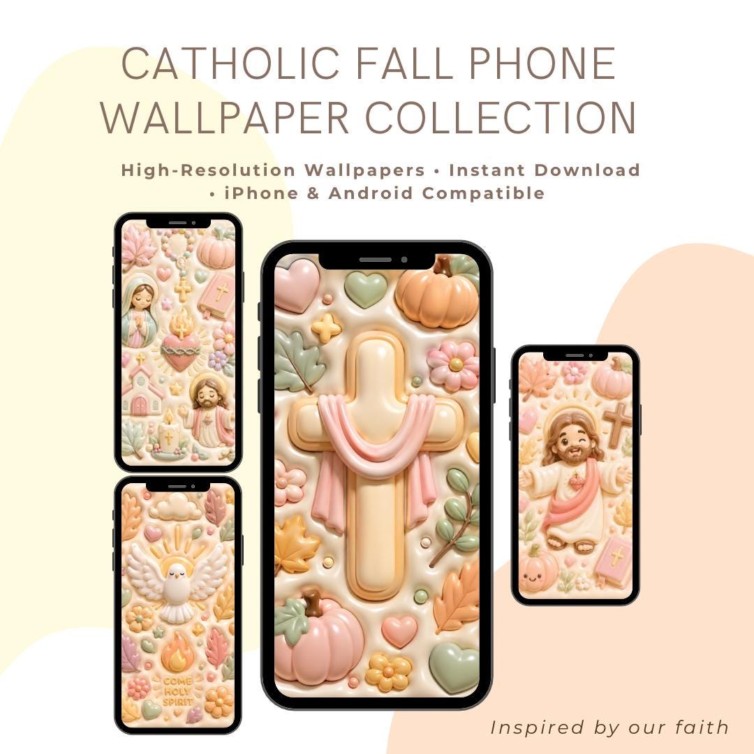 3D Puffy Jesus Holy Spirit and Cross wallpaper digital preview