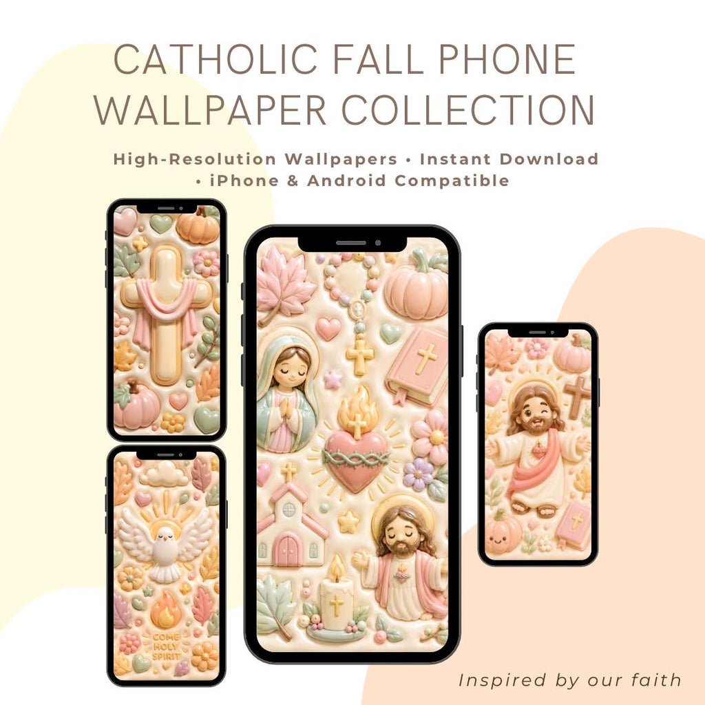 3D Puffy Jesus Holy Spirit and Cross wallpaper digital preview
