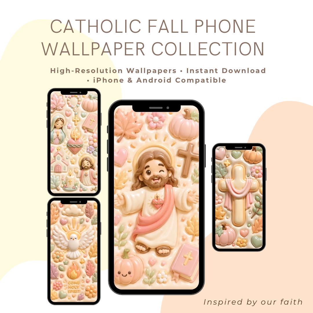 3D Puffy Jesus Holy Spirit and Cross wallpaper digital preview