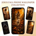 Jesus Fall Catholic phone wallpaper bundle preview