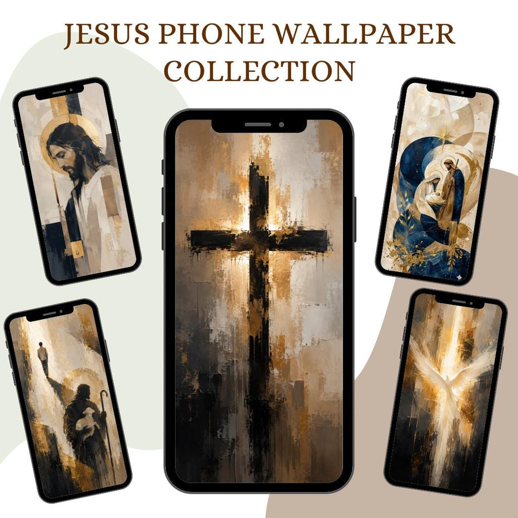 Jesus Catholic phone wallpaper digital preview