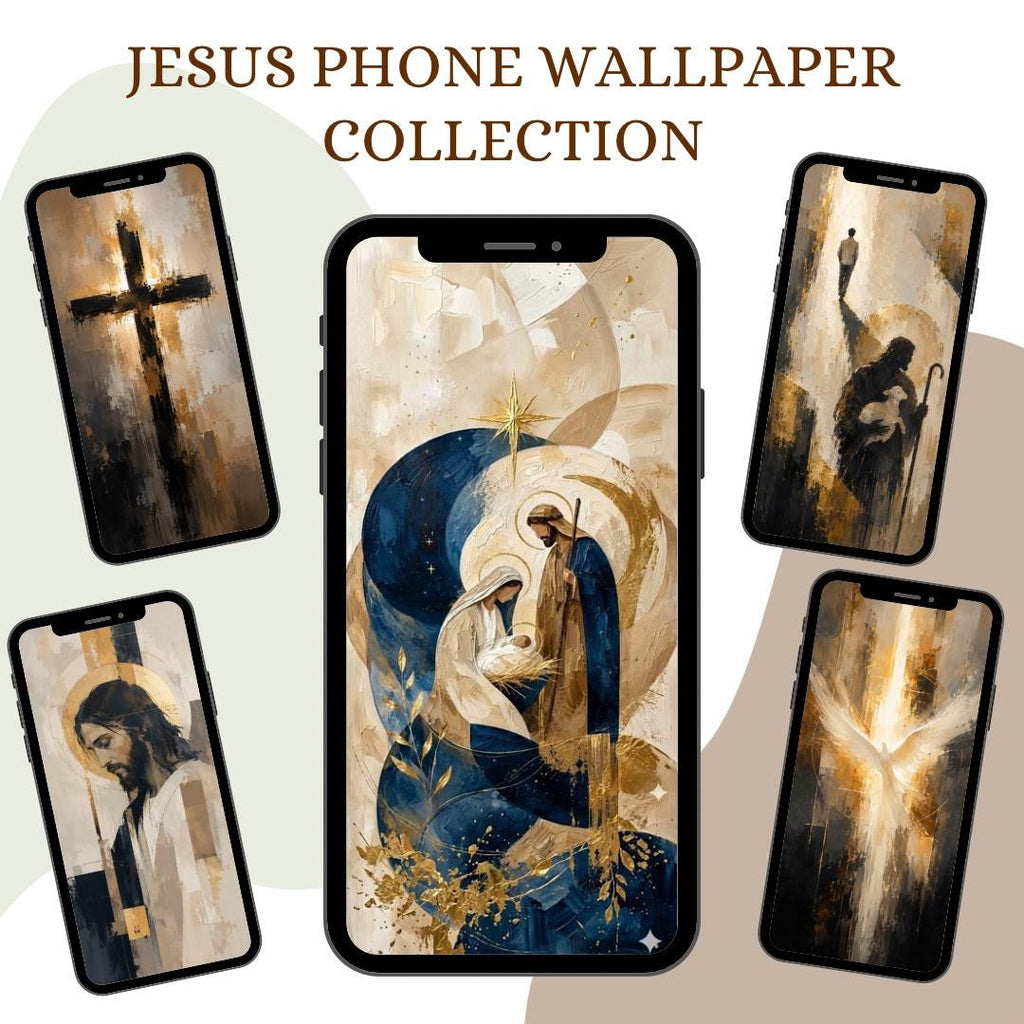 Catholic phone wallpaper bundle digital preview