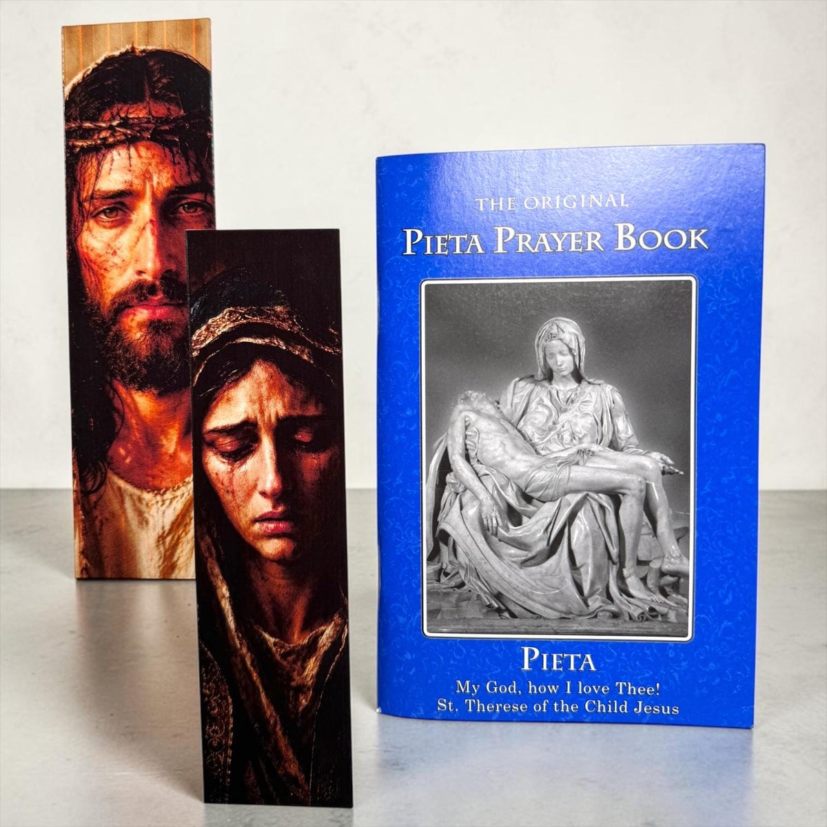Blue Pieta Prayer Book prayer pages