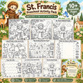 St. Francis Preschool Activity Pack printable bundle overview
